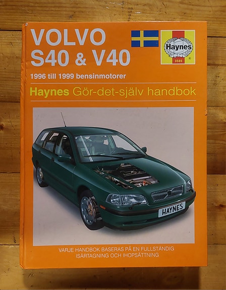 Volvo S40 V40 Haynes korjausopas bensiinimoottorit 1996–1999