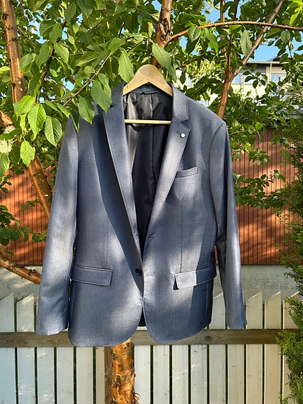 Selected miesten silkkibleiseri M sininen