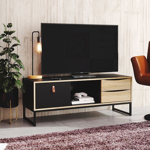 OUTLET Stubbe tv-taso 120 musta/tammi