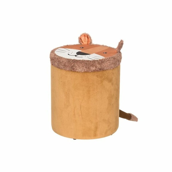 OUTLET 4Living Leijona jakkara 32x54x42 cm ruskea/valkoinen/musta
