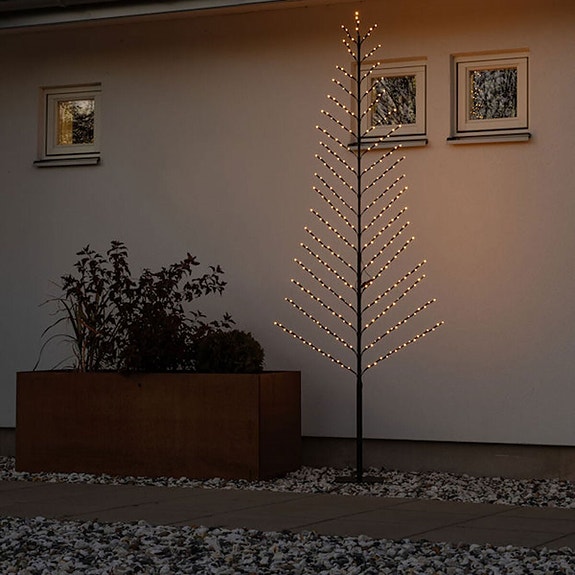 OUTLET Konstsmide 2D-puu 240cm 316 led sisä-/ulkokäyttöön