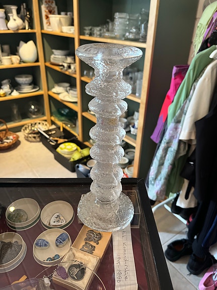 Iittala Festivo kynttilänjalka kirkas lasi