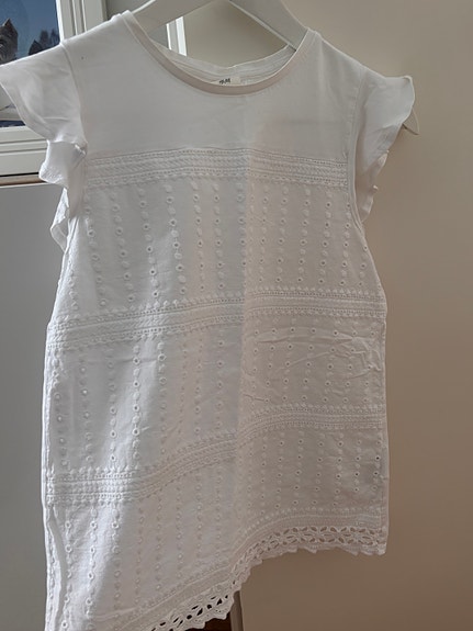 H&M pitsipaita XS valkoinen