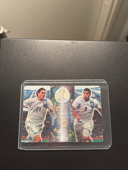 Luis Suarez & Cavani 2014 Panini World cup