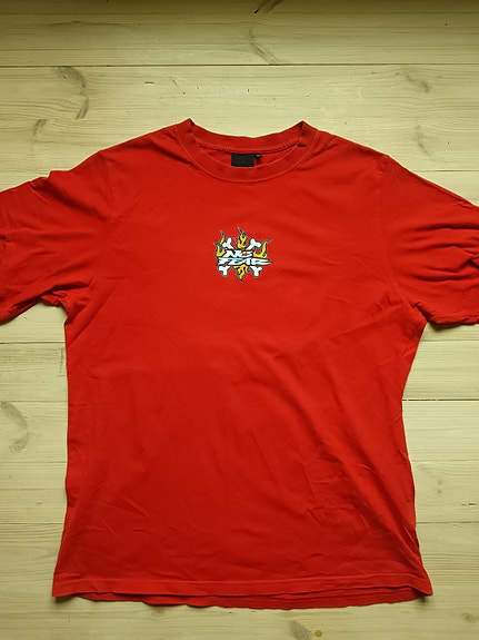 No Fear vintage t-paita punainen koko XL 90s Y2k skate