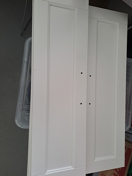 Ikea valkoiset kaapinovet 71x22, 4 kpl