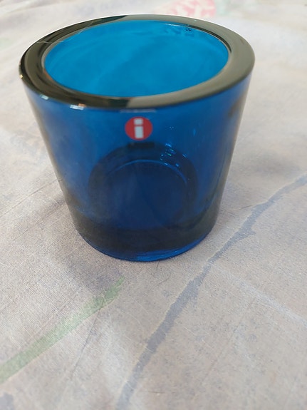Iittala Kivi tuikkulyhty iso turkoosi
