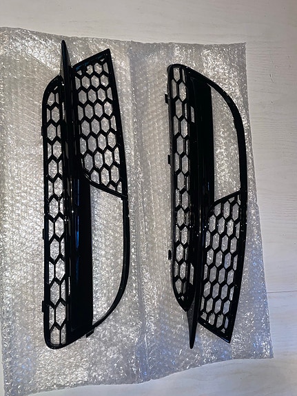 Front Fog Light Cover Sport Grille for 12-16 for AUDI A5