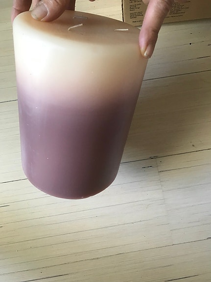 Partyliten iso kolmisydän kynttilä
