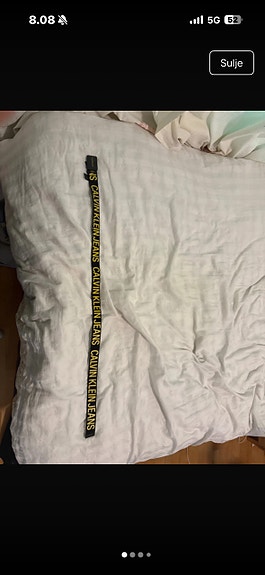 Calvin Klein Jeans musta keltakirjaimin teksti vyö unisex