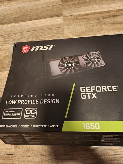 MSI GeForce GTX 1650 low profile näytönohjain