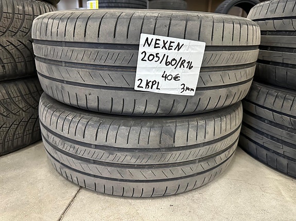 205/60R16 Nexen käytetyt kesärenkaat