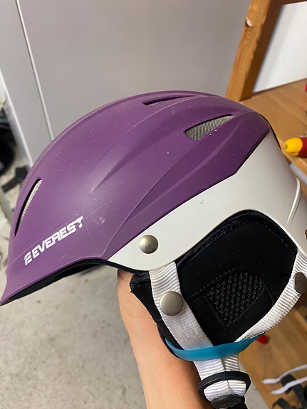 Lasten Everest laskettelukypärä violetti valkoinen