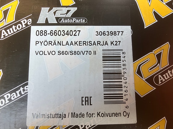 Volvo S60/V70/XC70 4WD Takapyöränlaakeri 00-09