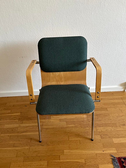 Yrjö Kukkapuro nojatuolit vihreä kangas 4kpl
