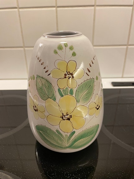 Arabia käsinmaalattu maljakko - VARATTU