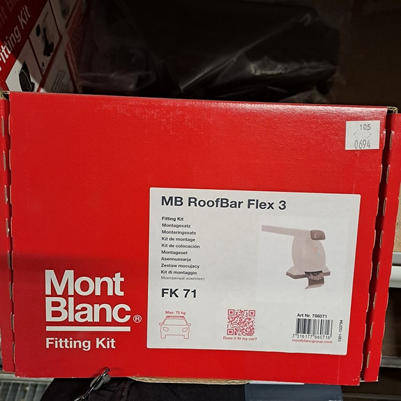 Mont Blanc taakkatelineitä