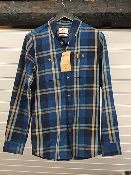 Fjällräven ruutupaita XS sininen