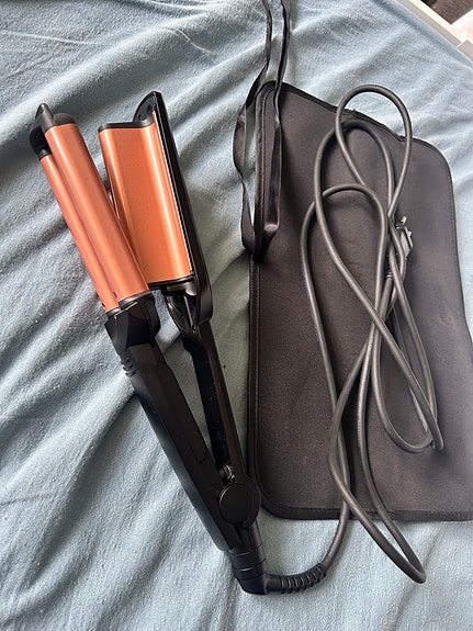 Babyliss Hiusten suoristusrauta / kiharrin, kuparin värinen + suojapussi