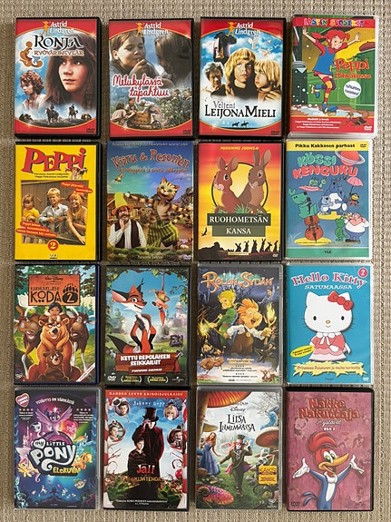 lastenelokuvat / ohjelmat DVD:t