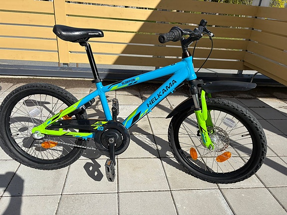 Helkama Scorpion 20" lasten pyörä sinivihreä