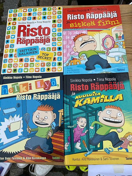 Risto Räppääjä -kirjasarja, 4 kirjaa