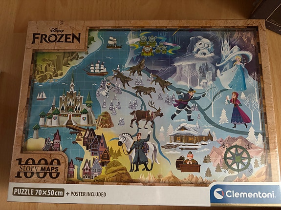 Disney Frozen palapeli 1000 palaa karttakuvalla