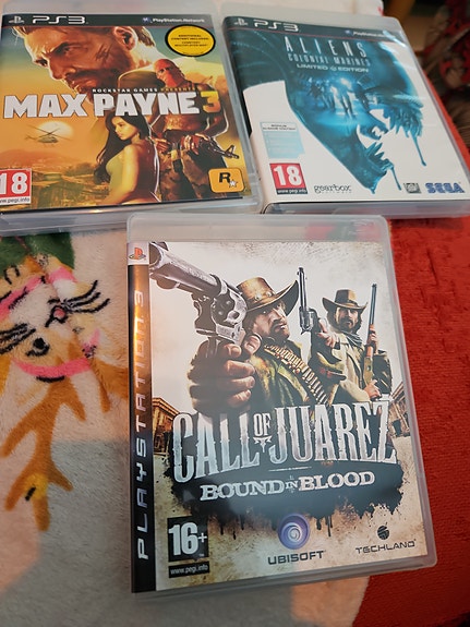 PlayStation 3 pelipaketti Max Payne 3, Call of Juarez Bound in Blood, Alien