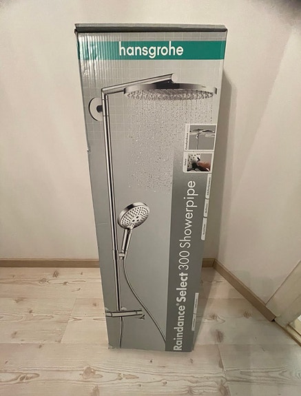 Hansgrohe Raindance S Showerpipe 300 Air 1jet, termostaattihanalla, kromi
