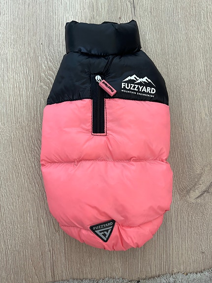 Fuzzyard koiran toppatakki pinkki-musta XS/ koko 1