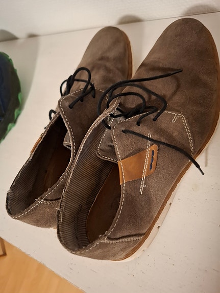 Mokkanahkaiset miesten kengät koko 41 ruskea
