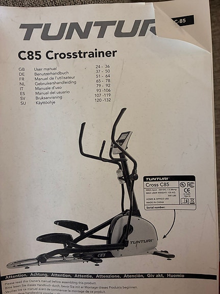 Tunturi C85 crosstrainer