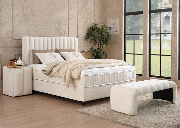 Bellezza jenkkisänky 140×200 cm - vaalea beige
