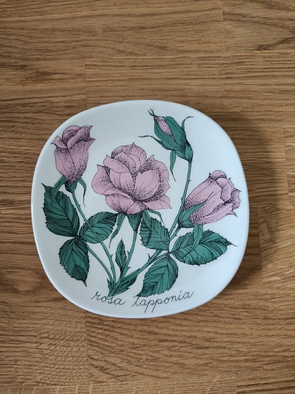 Arabia Rosa Lapponia - seinälautanen