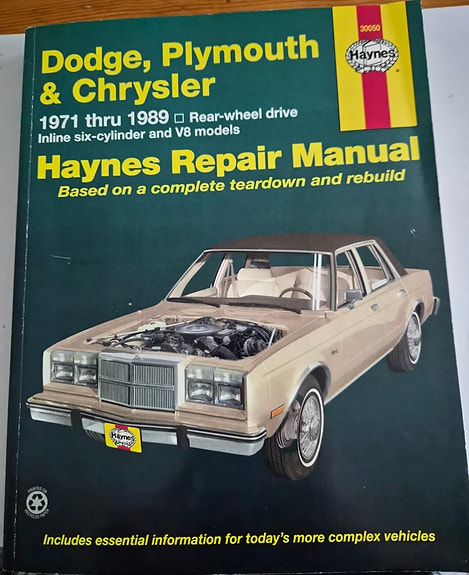 Dodge, Plymouth, Chrysler 1971-1989 korjauskäsikirja