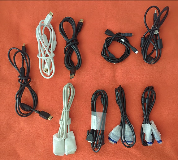 (new price) Cables: HDMI, DisplayPort, mini-HDMI, DVI, VGA