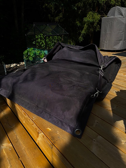 Musta Fatboy Buggle Up Outdoor säkkituoli