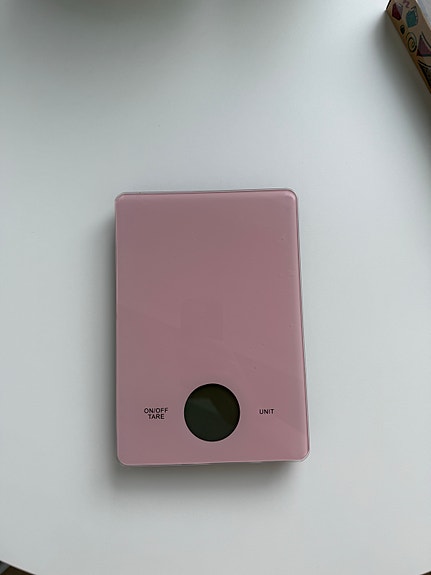 Pinkki digitaalinen keittiövaaka
