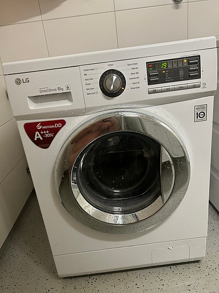 LG etupesukone valkoinen 6 Motion DD A+++