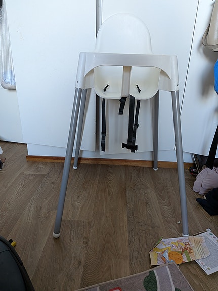 IKEA antilop syöttötuoli valkoinen
