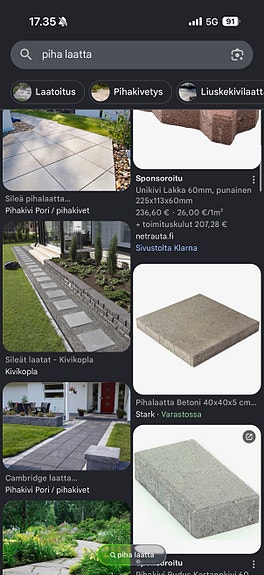 Haussa pihalaattoja