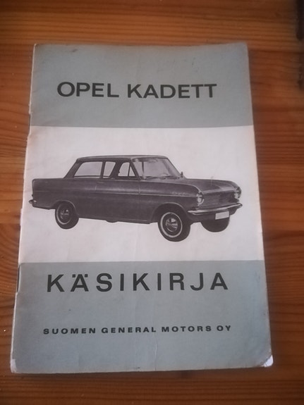 Opel Kadett omistajankäsikirja 1964