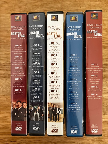Boston Legal DVD kaudet 1–5