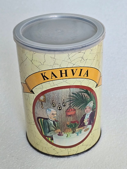 Peltipurkki : kahvia