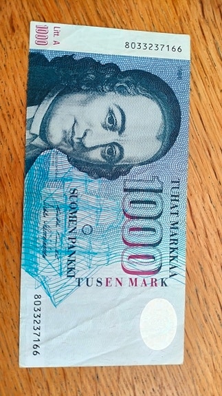 1000 markan seteli (Litt. A)