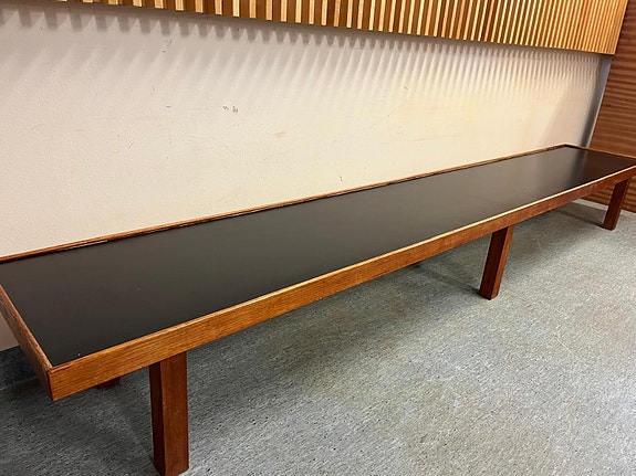 VARATTU 💎 Poikkeuksellisen pitkä (282cm) skandinaavinen tiikkitaso / TV-penkki