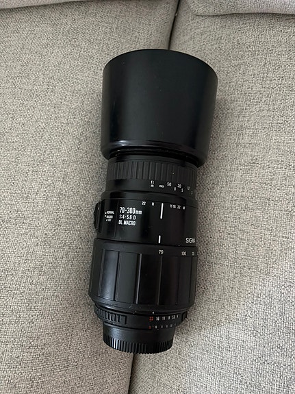 Sigma 70-300mm 1:4-5.6D DL Macro. Nikon F