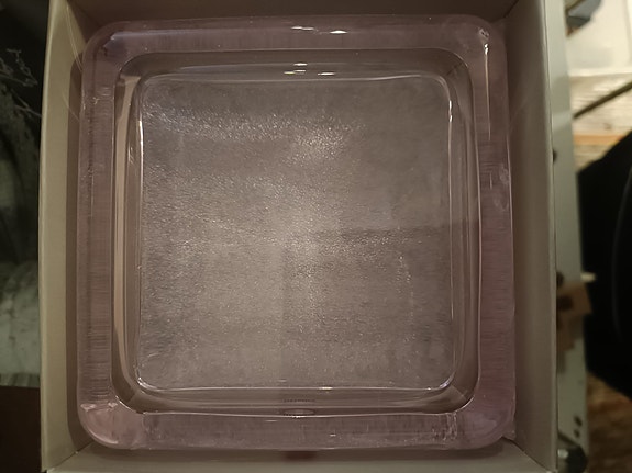 Iittala Vitriini isompi lasirasia vaaleanpunainen