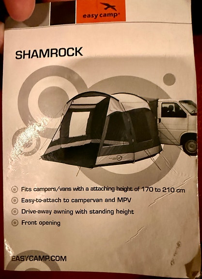 Shamrock etuteltta matkailuautolle / pakettiautolle