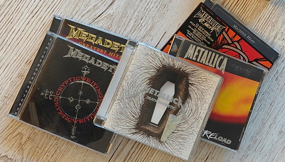 Metallica, Megadeth, Machine Head CD-paketti (5 CD + DVD)